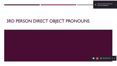 Thumbnail for 3rd Person Direct Object Pronouns