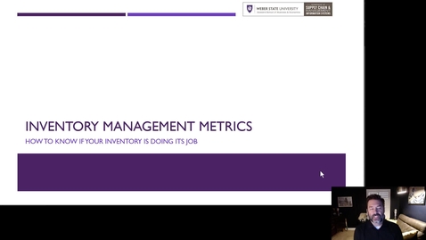 Thumbnail for Inventory Metrics (4 mins 46 sec)