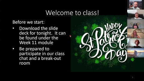 Thumbnail for Week 11 Class Recording Spring 2026