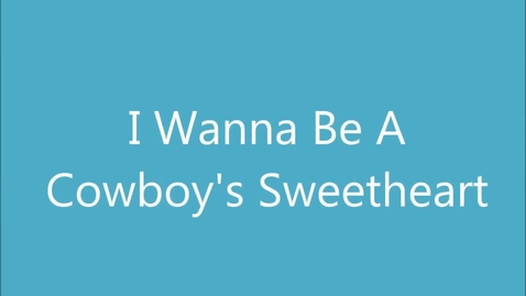 Thumbnail for Patsy Montana - I Wanna Be A Cowboys Sweetheart - (ORIGINAL) - (1935).