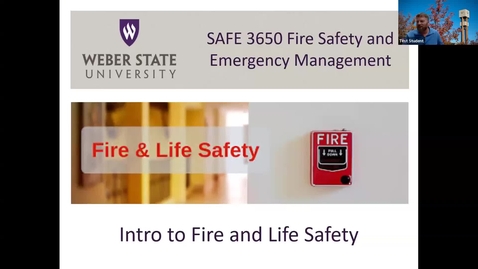 Thumbnail for Module 1 Fire &amp; Life Safety Origins (1) SAFE 3650 VTL Spring 2025 35661 - Quiz