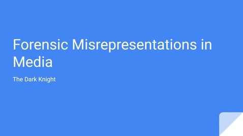 Thumbnail for Forensic Misrepresentations in the Media