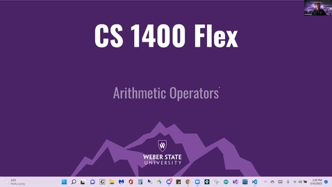 Thumbnail for entry CS Flex 1400 Arithmetic Operators 1-5