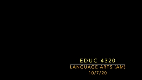 Thumbnail for ELA (AM) 10.7.20