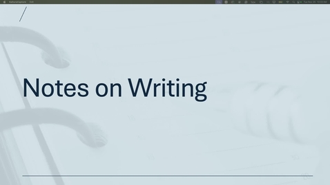 Thumbnail for Writing Tips and Tricks for DNP Students