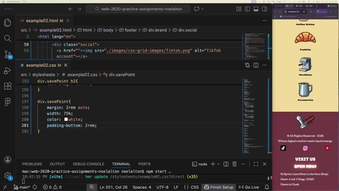Thumbnail for 2620 - CSS Grid Lab - Tablet and Desktop