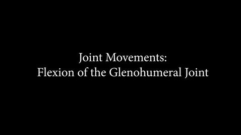 Thumbnail for entry Flexion Glenohumeral Joints