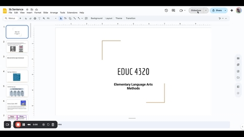Thumbnail for 3b Sentence - Google Slides - 11 January 2026