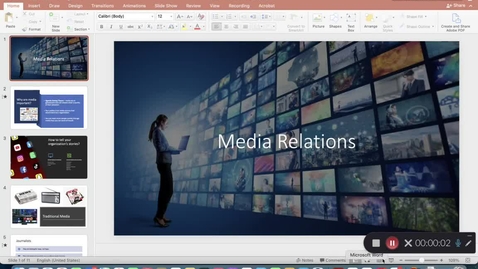 Thumbnail for entry Media Relations - Lecture
