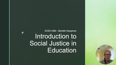 Thumbnail for Social Justie Intro