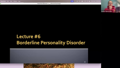 Thumbnail for Intro - Module 10 (Borderline Personality Disorder)