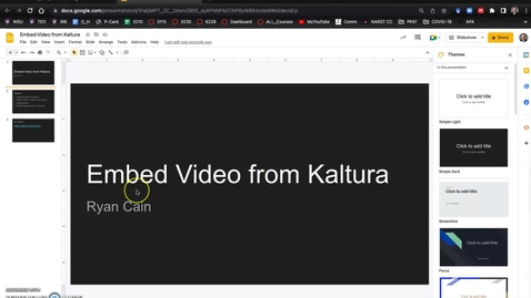 Thumbnail for entry Kaltura1