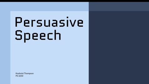 Thumbnail for Persuasive Speech