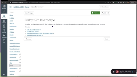 Thumbnail for Site Inventory - Explanation