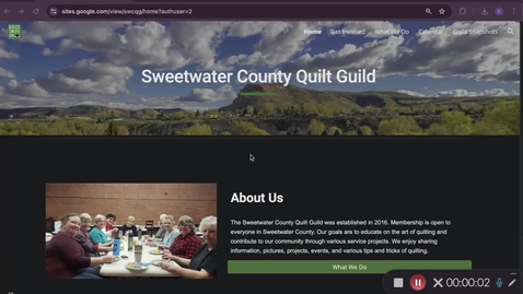Thumbnail for Sweetwater Quilt Guild Website