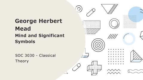 Thumbnail for Mead - Significant symbols (recording)