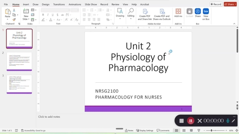 Thumbnail for NRSG 2100 Unit 2 Lecture Video 1