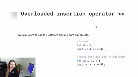 Thumbnail for 4 - Overloading the insertion and extraction operators