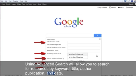 Thumbnail for How to use Google Scholar for Academic Research