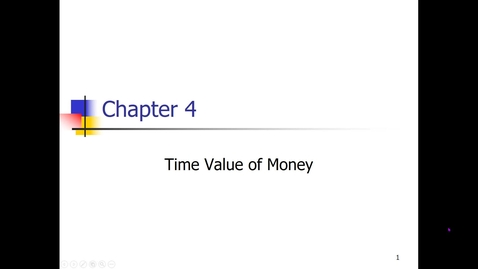 Thumbnail for Chapter FOUR  Tutorial - TIME VALUE OF MONEY BASICS
