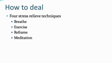 Thumbnail for REST 1540 Stress and Burnout Part 2 2023