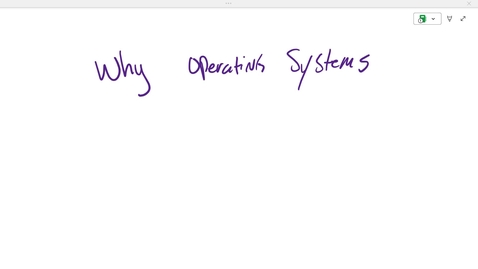 Thumbnail for CS 2810 ONL Week 8: Operating system overview
