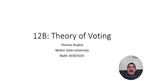 Thumbnail for entry 12B-Theory of Voting ONL