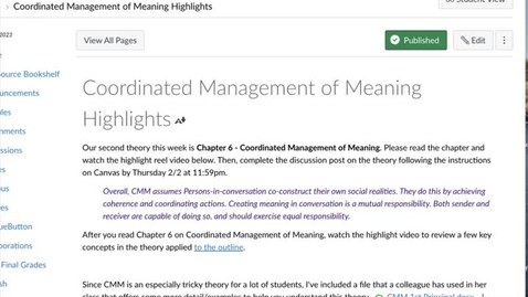 Thumbnail for entry CMM (Coordinated Management of Meaning)