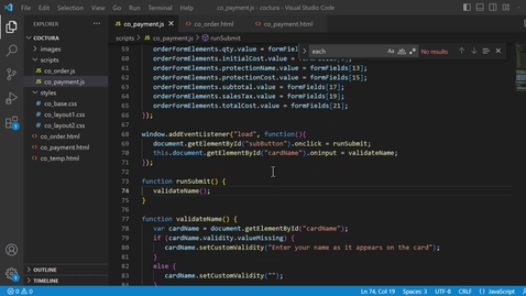 Thumbnail for 14 - Validating Data with JavaScript Part II