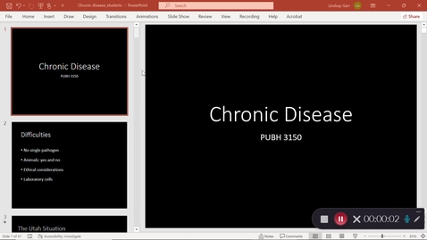 Thumbnail for  PUBH 3150 Lecture 8 - Garr