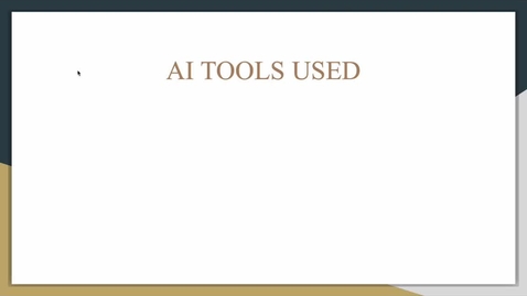 Thumbnail for AI TOOLS USED