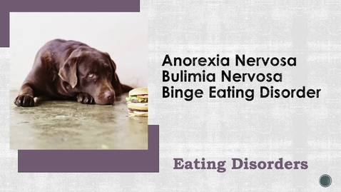 Thumbnail for Eating disorders.mp4