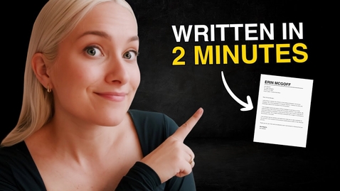 Thumbnail for Write a Cover Letter in SECONDS with Chat GPT 🤯