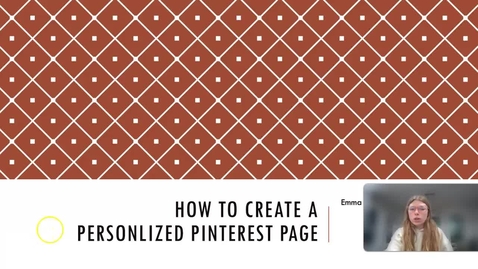 Thumbnail for How to create a personalized pinterest page