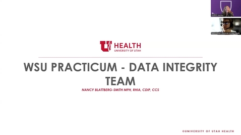 Thumbnail for Data Integrity Manager, Nancy Smith