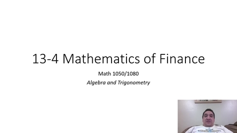Thumbnail for Math 1050 13-4 PP