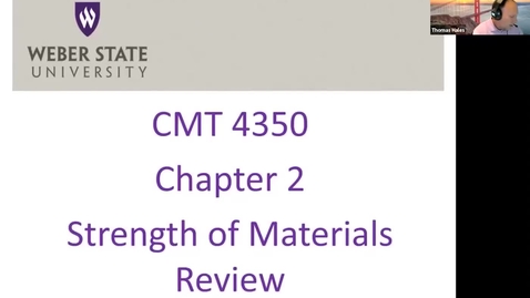 Thumbnail for entry CMT 4350 Lecture Video Sample 1