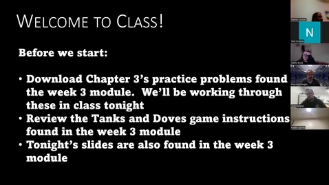 Thumbnail for Week 3 Class Recording - Spring 2025