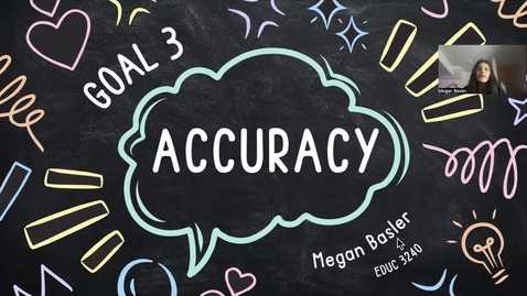Thumbnail for Goal 3: Accuracy 
