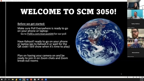 Thumbnail for entry SCM3050 Summer 24 Tuesday