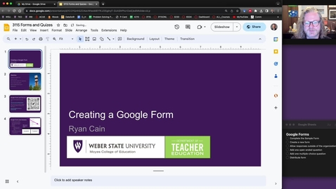 Thumbnail for entry Google Forms