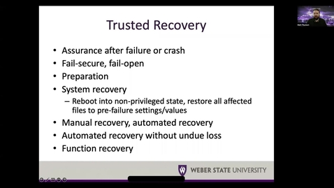 Thumbnail for CISSP Chapter 18 pt 3