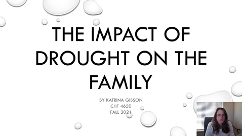 Thumbnail for entry The Impact of Drought on the Family