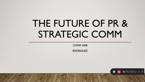 Thumbnail for LECTURE - Chapter 16 - Future of PR &amp; StratComm