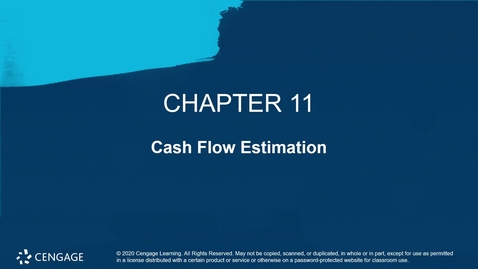 Thumbnail for entry Chapter ELEVEN - Cash Flow Estimation