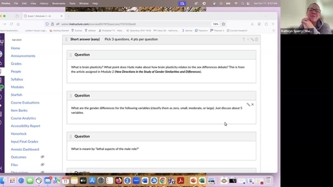 Thumbnail for Gender - going over exam 1