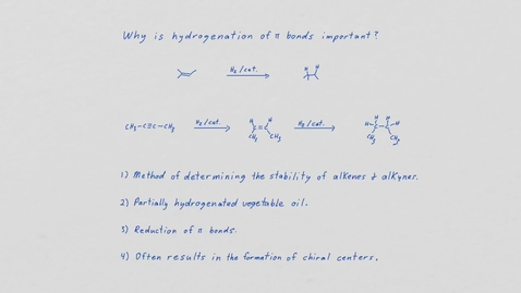 Thumbnail for entry Hydrogenation of alkenes &amp; alkynes-edit2