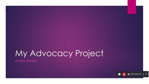 Thumbnail for entry Advocacy Project  - December 4th 2022, 4:27:51 pm