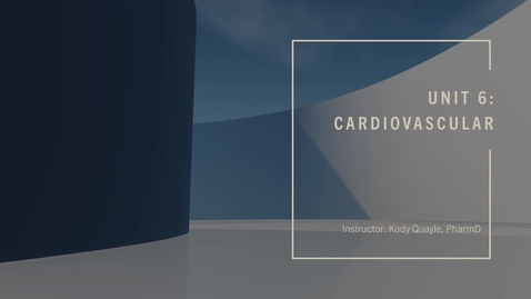 Thumbnail for 6216 - UNIT 6 - Cardiovascular - Week 11 - PPT - Lecture