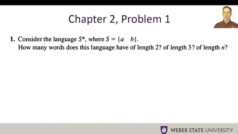 Thumbnail for entry CS 4110 - Chapter 2 Problem 1 (Learning Activity)
